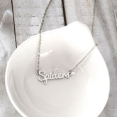 Fan Frenzy Gifts Richmond Spiders Officially Licensed Script Necklace